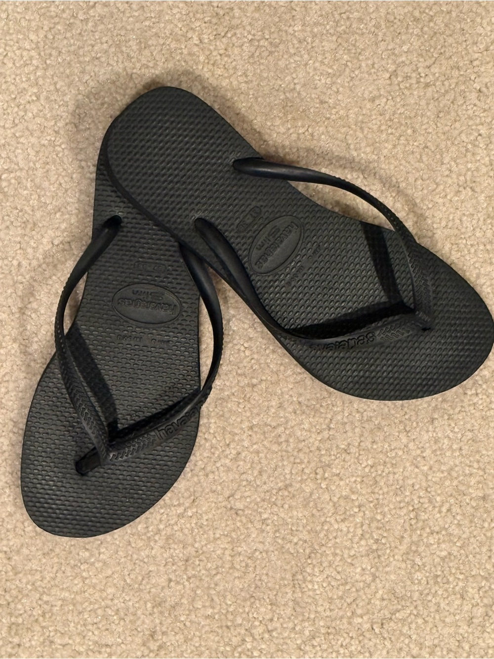 Havaianas Black Slim Flip Flops - Picture 3 of 5